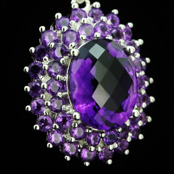 EFFY / 8 CT AAA Purple Amethyst necklace / 14K gold